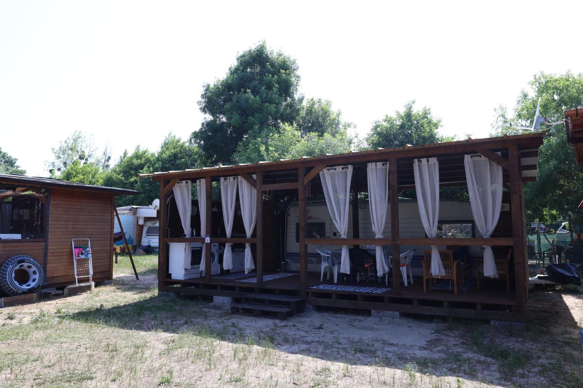 Sea Caravan On The Campingplatz *